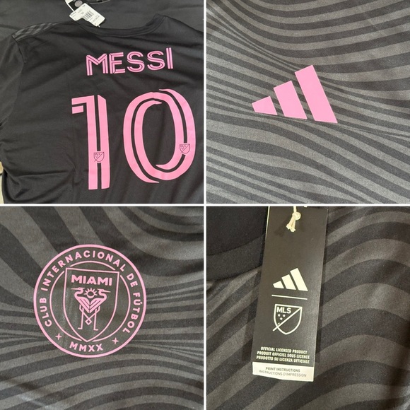 Addidas Messi Miami replica Soccer Jersey size XL - Picture 2 of 10
